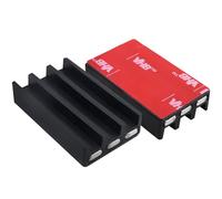 Mesee 2 Packs Magnetic Bit Holders for Impact Drivers and Drills, Magnetic Screwdriver Bit Holder with Super Strong Adhesive Side Mounted Drill Bits Holder Sleeve Organizer Fit Power Electric Drills