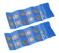 Mesee 20 Pieces Mini Diamond Cutting Wheel, Metal Cut Off Discs with 3mm Mandrel Shank Tile Cutting Blade Stone Rotary Cutter Tool Accessories - Cutting Dia. 22mm/ 25mm