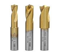 Mesee 3 Pieces Titanium Coated HSS CO Spot Weld Drill Bit Set, High-Speed Steel Cobalt Spot Welding Cutter Drill Bits Welder Remover Cobalt Tips Welding Cutting Accessory, 6.5mm/ 8mm/ 10mm