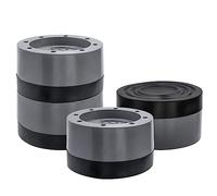 Mesee 4 Pieces Anti Vibration Foot Pads for Washing Machine, Non-slip Fixed Anti-deviation Feet Mats Washer Dampers Noise Reduction Support Foot Pad Kit for Tumble Dryer Dishwasher Refrigerator - Gray