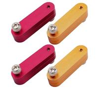 Mesee 4 Pieces Ruler Positioning Blocks Adjustable Thickness Ruler Stop Fence Woodworking Aluminum Alloy Rulers Limit Block Scribing Tool Rulers Locator Wood Mortise Scriber Line Marking Gauge