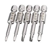 Mesee 5 Pieces Magnetic Triangle Head Screwdriver Bits, 50mm S2 Steel Triangular Tip Screw Driver Bit 1/4 Hex Shank Triangle Screwdriver Bit Set