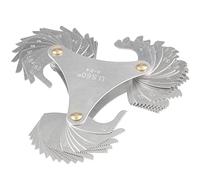 Mesee 51 Pieces Thread Pitch Gauge, Stainless Steel America SAE Screw Pitch Gage 60 Degree Centre 4-84 TPI Thread Plug Caliper Gauge Measuring Tool