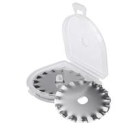 Mesee 5Pcs Pinking Rotary Cutter Blades 28mm Wave Rotary Blade Set Decorative Edge Blades Replacement Refill Quilting Cutting Tool Accessories for Sewing Fabric Leather Paper Arts Crafts