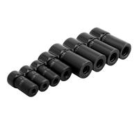 Mesee 8 Pieces Thread Tap Socket Set 1/4" & 3/8" Drive Tap Socket Wrench Screw Taps Sockets Adapter Holders for Automotive Home Repairs Threading Tasks