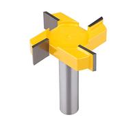 Mesee CNC Spoilboard Surfacing Router Bit, 2 Inch Cutting Diameter 4-Wings Slab Flattening Router Bits Surface Planing Bottom Cleaning Cutter Woodworking Milling Cutting Tool, 1/2 Inch Shank