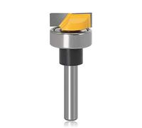Mesee Flush Trim Hinge Mortising Template Router Bit with Ball Bearing Woodworking Cutter Milling Cutting Tool, 1/4 Inch Shank