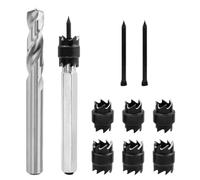 Mesee HSS Spot Weld Cutter Kit, 3/8" & 5/16" Double Sided Rotary Spot Weld Cutter Drill Bit Tool Sheet Metal Hole Cutter Remover for Power Drill Spot Welding