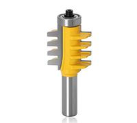 Mesee Reversible Finger Glue Joint Router Bit, 1/2 Inch Shank Woodworking Joint Bit Milling Cutter Tool for Making Door Table Cabinet Shelve Furniture