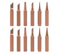 Mesee Soldering Tips Kit 900M Lead-Free Copper Solder Iron Tip Welding Head Tool Replacement Accessories for Hakko, Radio Shack, TENMA, ATTEN, Quick, Aoyue, Yihua Solder Station - 2 Set/ Total 12 Pcs