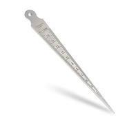 Mesee Taper Gage, 1-15mm Stainless Steel Taper Welding Gauge Inch & Metric Feeler Gap Hole Measuring Tool for Tapering Measurement