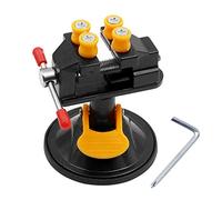 Mesee Universal Mini Drill Press Vise with Suction Cup Rotatable Carving Vise Walnut Clamp 360 Degrees Rotation Table Bench Vice for Jewelry Nuclear Watch Repairing DIY Craft Sculpture Clip On Tool