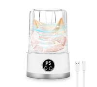 Mesen Portable Washing Machine, Rechargeable 1500mAh Cordless Mini Washing Machine, 1L Underwear Washing Machine, Collapsible Compact Washer for Baby Clothes/Underwear/Camping/RV Travel/Apartment