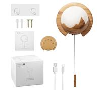 Mesen Wall Mount Night Light, Aroma Diffuser with Remote Controlled LED Lights, Essential Oil Diffusers, Wall Mounted Aroma Diffuser 7 Colors Lights for Bedroom, Yoga, Studio, Bathroom, Pet Room
