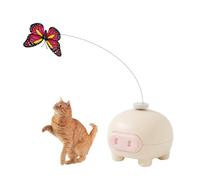 Mesenymm Electric Bird & Butterfly Teasing Interactive Cat Toy, Interactive Flutter Electric Rotating Butterfly Steel Wire Pet Cat Kitten Enrichment Toys, 360°Rotating Kitten Toy for Indoor Cats