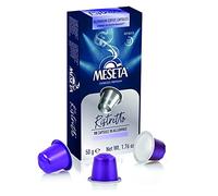 Meseta Ristretto 100 Nespresso Compatible Aluminium Coffee Capsule Pack -For Use in Nespresso Essenza, Pixie, Citiz, Inissia, Lattissima, Maestria, other Nespresso Originaline Machines - 100ct