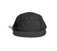 Mesh 5 Panel Hat Flat Brim Quick Dry Sports Running Hat (UK, Alpha, One Size, Black)