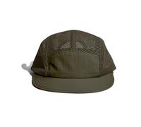 Mesh 5 Panel Hat Flat Brim Quick Dry Sports Running Hat (UK, Alpha, One Size, Dark Green)