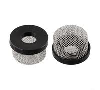 Mesh Aerator Screen Strainer, 3/4inch Stainless Steel 14 Female Thread Strainer, Industrial Plumbing Inline Strainers for Livewell Pump(2pcs)
