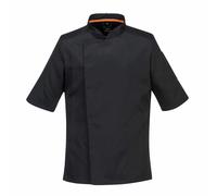 Mesh Air Pro Chef Jacket Short Sleeve Breathable Kitchen Catering Food Uniform