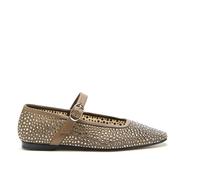 Mesh and crystal Mary Jane ballerinas Beige 37EU