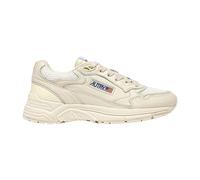 Mesh and Leather Hyperway Trainers- female- Autry- Sneakers- White- 8 UK- Shoes 8 UK