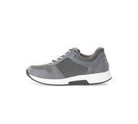 Gabor Women Trainers, Ladies Low-Tops,Removable Insole,Street Shoe,lace up Shoe,Sports Shoe,Platform Sole,Low Shoe,Grey/River,42 EU / 8 UK