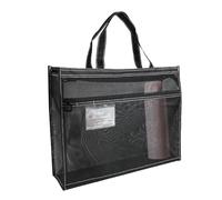 Mesh Art Supply Bag Multipurpose Handle Zipper Artwork Holder Organizer