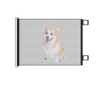 Mesh Baby Gate, Retractable Safety Barrier, Childproof Net Fence, No Drilling Installation, 43.31x31.5 Inches, Ideal for Staircases, Patios, Fireplaces, Bedrooms