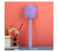 Mesh Back Scrubber for Shower Wall Mount Back Scrubber Bath Brush Can Produce Rich Foam for Men Women Elder(Lila)