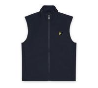Mesh Back Softshell Funnel Neck Gilet - male - Lyle & Scott - Waistcoats - Blue - M - Jackets M