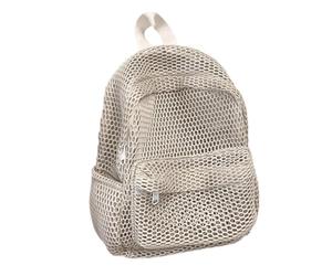 Mesh Backpack for Women with Breathable Hollow Out Design - Lightweight Large Capacity Summer Beach Rucksack for Swim, Gym, Seaside Travel and Daily Commute