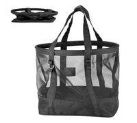 Mesh Bag, Mesh Beach Tote, Mesh Pool Bag, Lightweight Sand-resistant, Quick-Drying Holiday Clothing and Accessories Organiser for Tropical Holidays, Pool Duration by the Pool