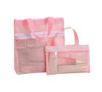 Mesh Bags,Portable Organizer And Toilet Bag | Mesh Wall Bags,Sun Makeup Shampoo Travel Camping Beach Cruise, Pink, Patrz opis, Unisex