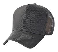Mesh Baseball Caps Big Head Man Large Size Mesh Baseball Hats Male Outdoors Plus Sport Caps Trucker Cap(Grey,55-59cm)