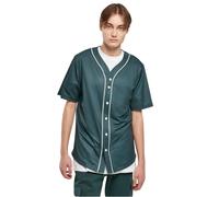 Urban Classics Men's Baseball Mesh Jersey T-Shirt, bottlegreen/White, M