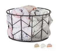 Mesh basket vintage fruit bowl decorative metal dish round compact wire basket