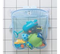 Mesh Bath Toy Storage,auxlihi The Perfect Net for Bathtub Toys & Bathroom Organizer Bag- For Kids & Baby，Compatible with bath product storage,with Two Complimentary Suckers(Gray,Without toys) (Bear)