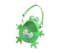 Mesh Beach Bag - Adjustable Frog Shape Purse | Adjustable Carrying Straps | Picking Up Shells Bag | Shell Collecting Totes | Portable Tote for Collecting Kids Boy Girl Outdoor Vacation Seashell