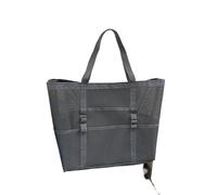 Mesh Beach Bag,Eco-Friendly Beach Bag Multipocket Summer Large Beach Bag For Towels Mesh Durable Toys Waterproof Underwear Pocket Beach Tote Bag(Grey)