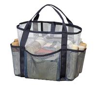 Mesh Beach Bag, Large Multi-Pocket Travel Tote, Lightweight and Breathable Organizer, Strong Sand Resistant Design, for Towels, Toys, Swimsuits, Sunglasses, Hats, Slippers Clothes