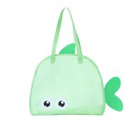 Mesh Beach Bag - Lightweight Tote Bag | Breathable Bag for Summer Spacious Shoulder Baeg Baeeg Suitable for Travels Suitable for Beach Trips, Pool Days and Adventures at the L, Green,