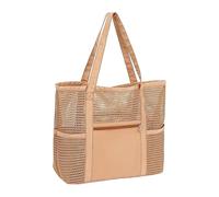 Mesh Beach Bag,Mesh Large Waterproof Lightweight Pouch,Summer Beach Bag | for Swimming Boat Boating Cruise Vacation Travel Gym Lunch Shower Wet Dock