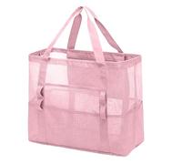 Mesh Beach Bag Oversized Beach Tote Bag Pool Bag With Zipper Pocket Suitable For Items For Cruising/swimming (Big Size) (42x39x20cm)