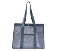 Mesh Beach Bag - Reusable Large Foldable Tote Bag | Women's Luggage Package for Holiday Hiking on the Lake Gym Boat Family Sports Resort Picnic, grey, riferimento alla descrizione, Please refer