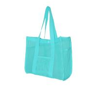 Mesh Beach Bag, Tote Bag for Beach - Large Size Waterproof Reusable Mesh Pouch, Toy Organizer for Summer Travel, Cruise, Camping, Swimming and Family Holidays, Green, Se référer à la description