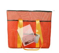 Mesh Beach Bags for Women - Swimsuit Organizer Pouch | Beach Toy Storage Bag - for Beachgoers Summer Vacation Boat Trip Water Park Camping Gym Swim Class Fitness Center College Students Picnic