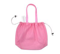 Mesh Beach Tote, Strandtasche - Mesh Beach Tote Bag | Sandfeste und wasserfeste Sandspielzeugorganisatoren, faltbar reisefreundliches Design für Sommermusikfestivals, Yacht Day, Pink, riferimento