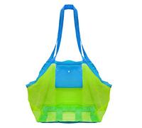 Mesh Beach Toys Bag Extra Large Beach Bags and Totes Sand Tote Bag Storage Bags Children Toys Beach Toy Organizer Kids Sand Toys Collector Perfect for Holding Toys Stay Away from Sand Christmas Gift