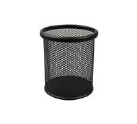 Mesh Black Metal Pen Holder for Desk Office Pen Pot Simple Wire Mesh Pen Cup Organizer Stand, Modern Design